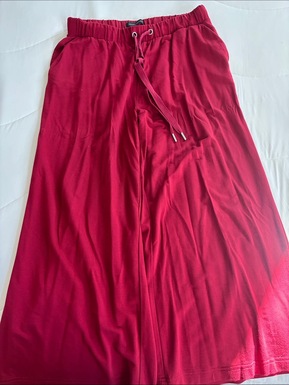 Banana Republic Red Wide Leg Capris